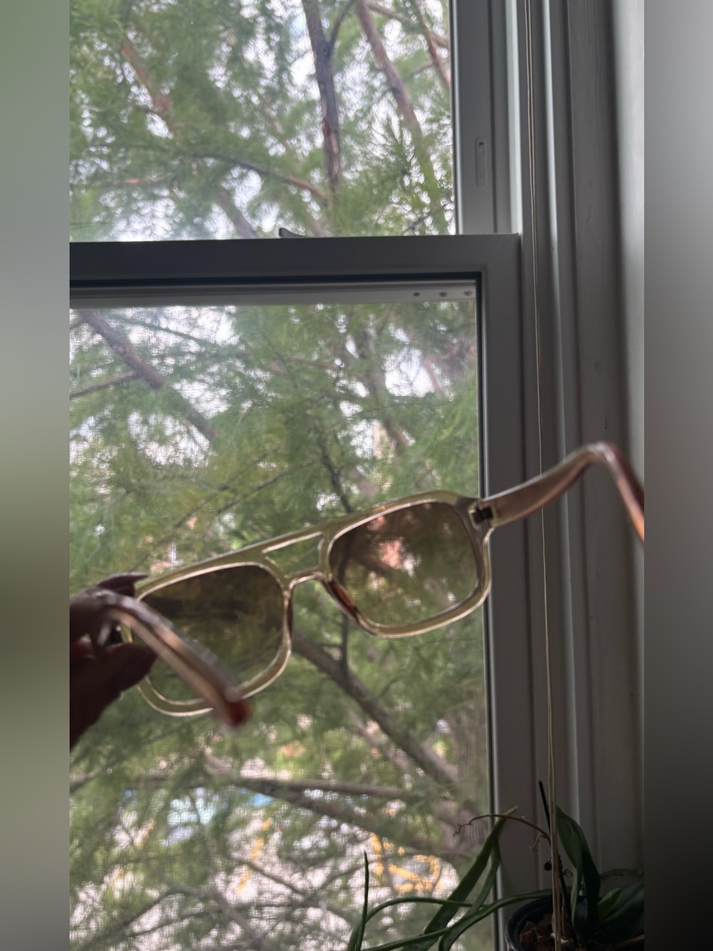 AIRE Aquarius Aviator Sunglasses in Antique Rose with carrying case and wipe - Picture 7 of 11